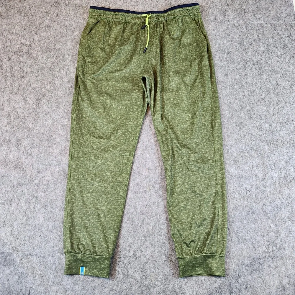 Chubbies The Arboretums Movementum Joggers Pants Men XL Green Zip Pockets Runner